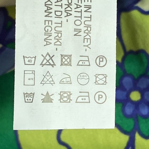 🌹NWT. Zara Blue/Green Floral Print Cut-Out Mini Dress. Size XL. - Picture 11 of 11